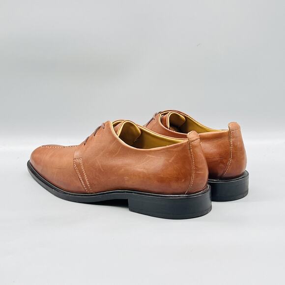 Cole Haan Shoes Men 9.5 Brown Leather Beckett Oxford Derby Dress Lace Up Vintage main image 4